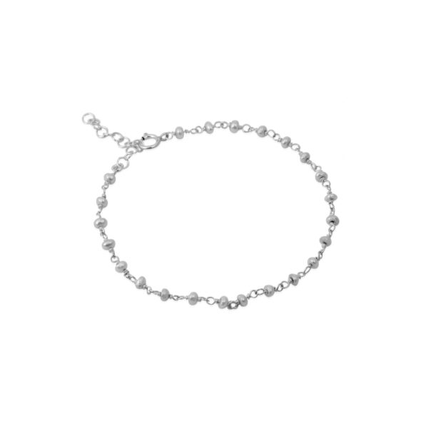 Amen B Jewels - Gabrielle Bracelet - Delicate Pearls and Silver Beaded Links Bracelet (5)
