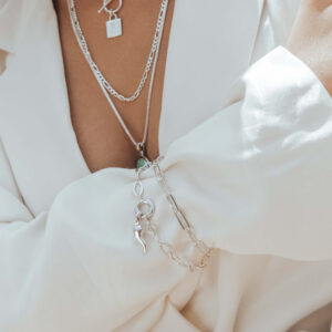 Amen Jewelry - Iris - Paper Clip Links Chain Sterling SIlver Bracelet