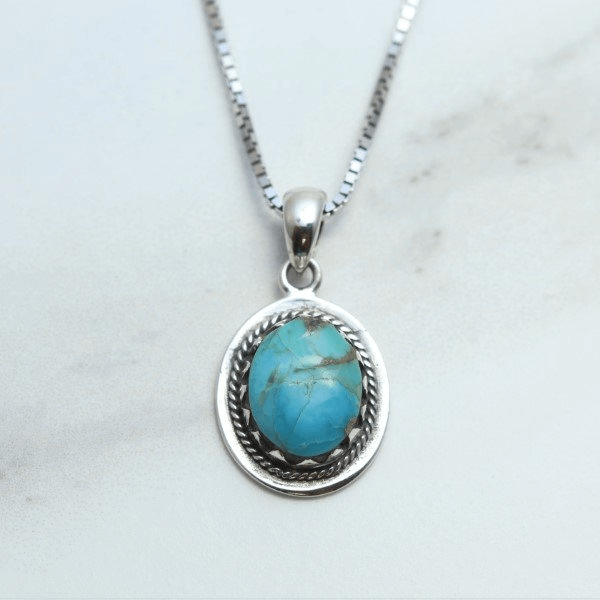 Amen-Jewelry-elegant-sterling-silver-necklace-with-natural-turquoise-pendant-2
