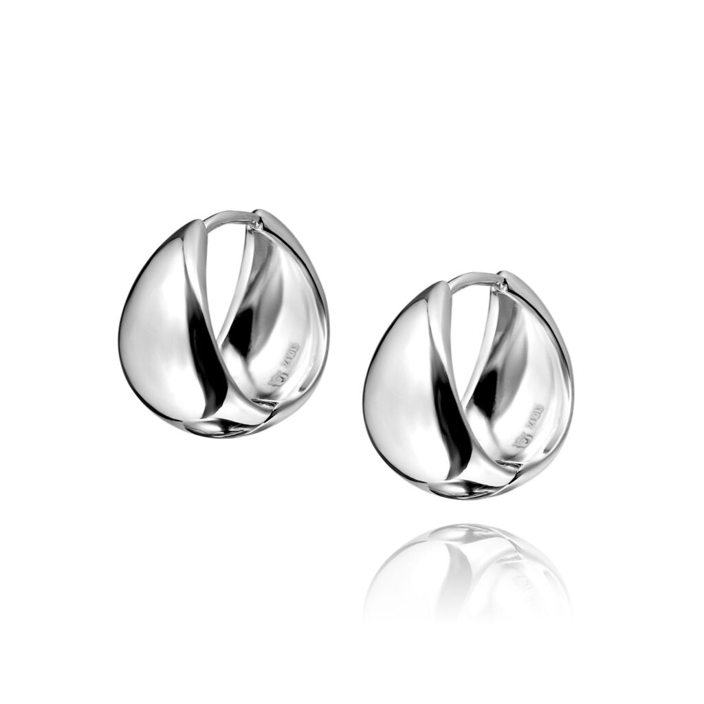 Amen B Jewelry - Sterling silver Minimalist classic hoop earrings