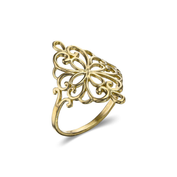 Amen B Jewels - Carmen Ring - lace ring made of 14k solid gold