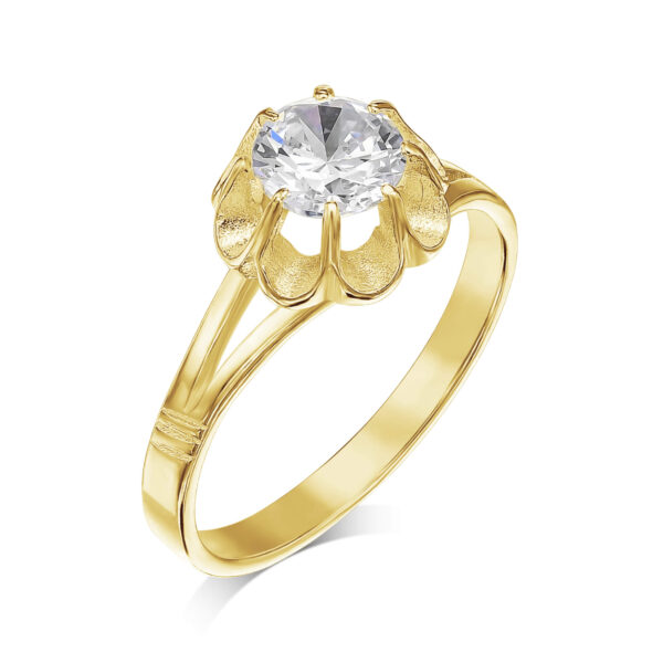 Amen B Jewels - Sarah Ring - 14K Yellow Gold Ruby  Ring