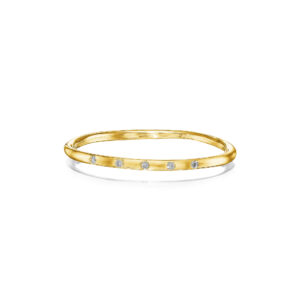 Amen B Jewels - Adi Ring - 14K solid gold ring set with 5 diamonds