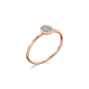 תכשיטי אמן - טבעת לורן - טבעת זהב 14K עם יהלומים