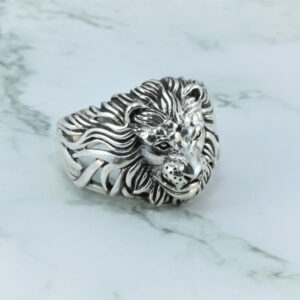 Amen B Jewel - Arieh Ring - Lion face 925 silver ring